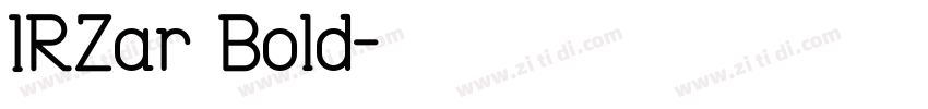 IRZar Bold字体转换